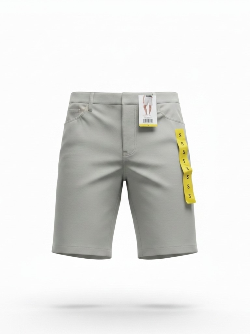 Matty M Light Khaki Women's Flat Front Shorts